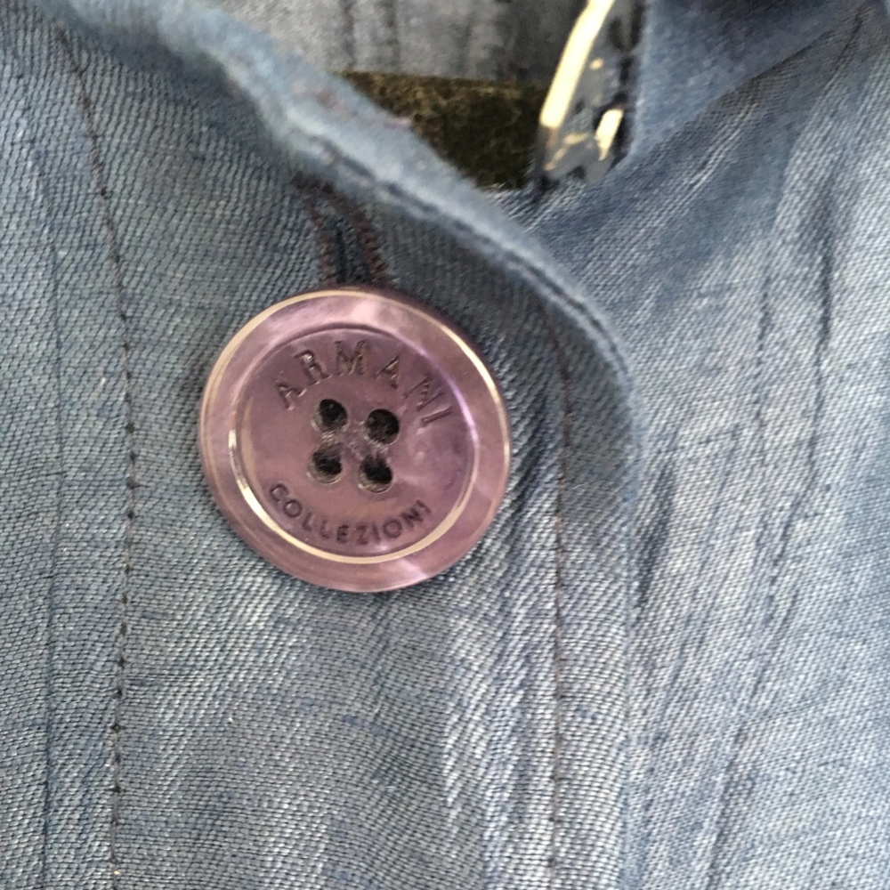 [Armanicollezioni] Thin Button Down Blazer Jacket - image 2